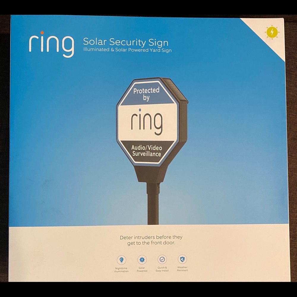 Ring Solar Security Sign